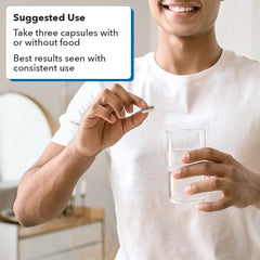 LifeSeasons Masculini-T in-use shot suggests daily routine use.