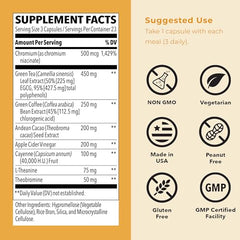 LifeSeasons Metabolism bottle with capsules spilled displaying convenient daily dosing for steady energy.