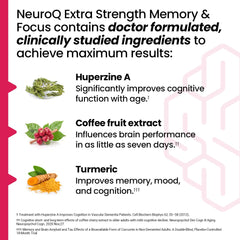 LifeSeasons NeuroQ box and capsules on a clean surface for comprehensive brain support