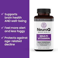 LifeSeasons NeuroQ PQQ-CoQ10 section highlights energy-related co-factors.