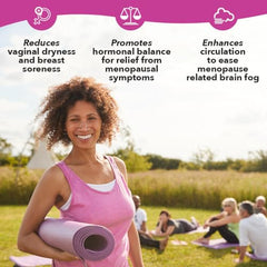 LifeSeasons Pausitivi-T capsules closeup highlighting sage and herbs for balance.