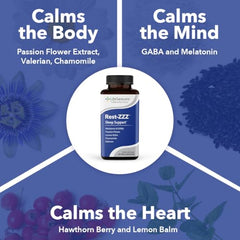 LifeSeasons Rest-ZZZ label detail features natural ingredients blend.