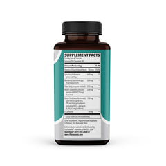 LifeSeasons Stem Boost-R capsules shown with packaging and ingredient highlights