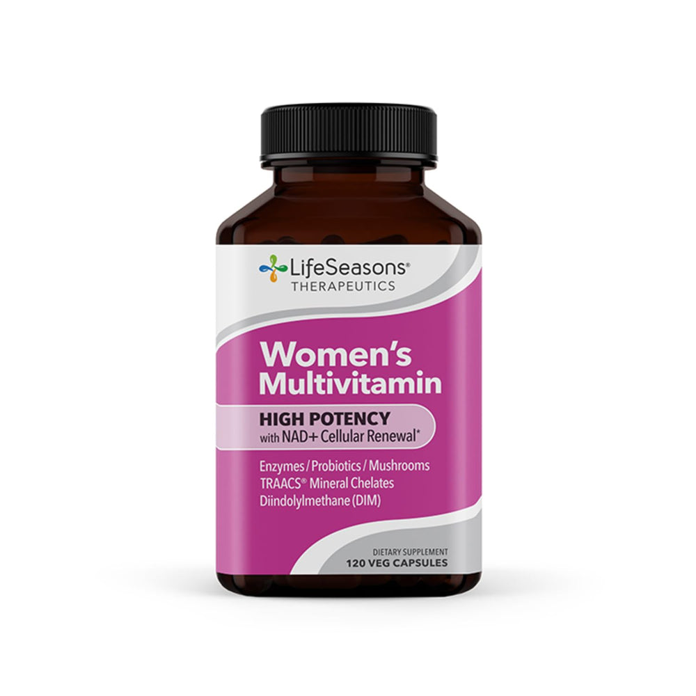 LifeSeasons Women's Multivitamin bottle shown for daily energy support