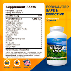 LifeSource Anti-B bottle pour demonstrating convenient dosing.