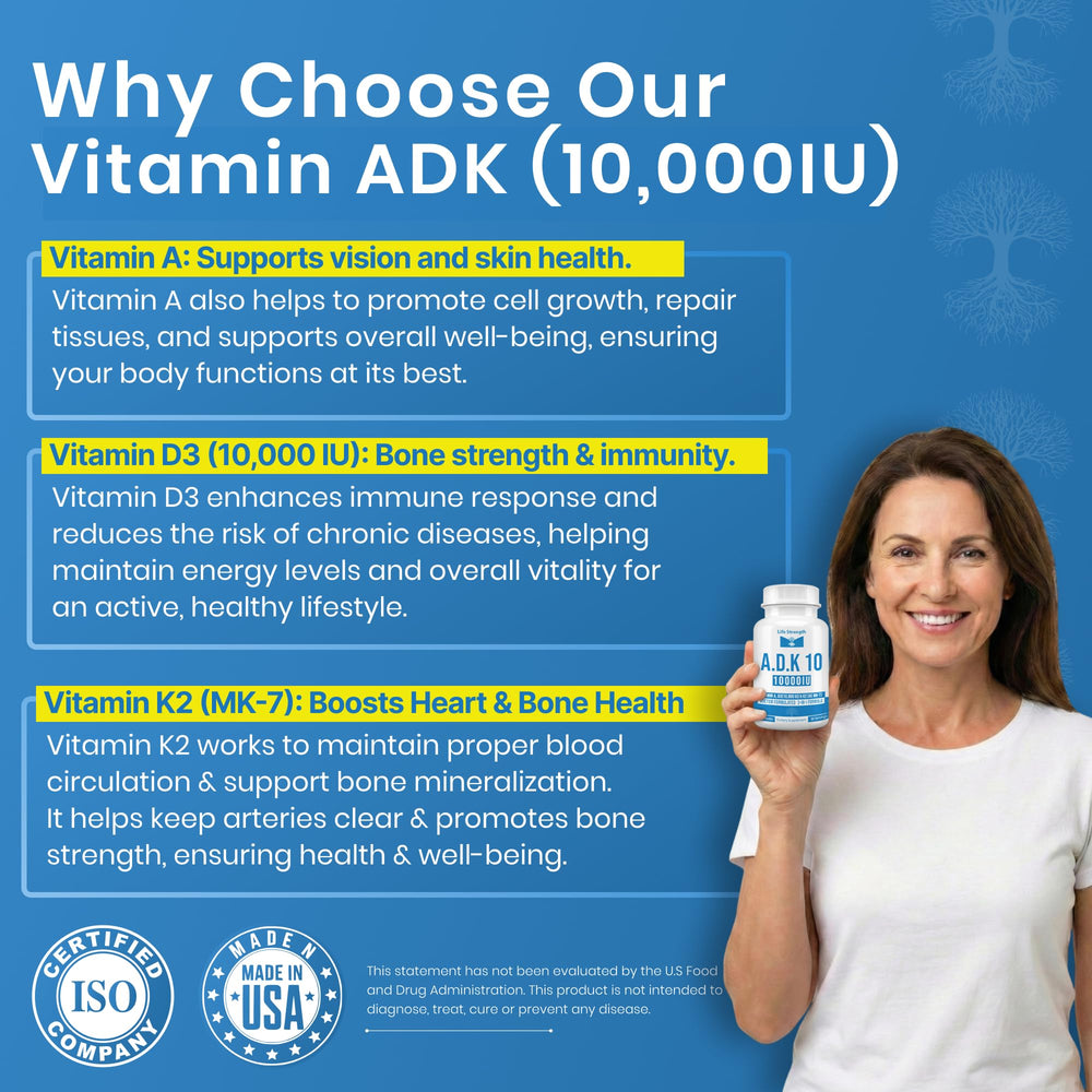 LifeStrength ADK capsules ready to take in daily routine