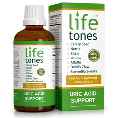 Life Tones Uric Acid Support bottle pour for easy daily dosing and joint comfort