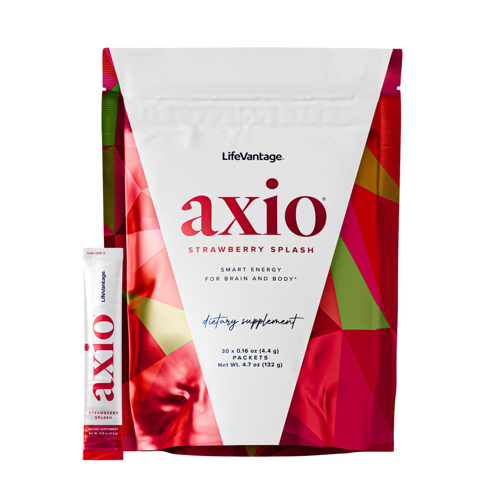 LifeVantage AXIO energy packet ready for focus and mood support.