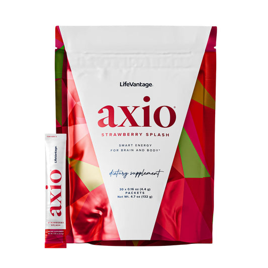 LifeVantage AXIO energy packet ready for focus and mood support.