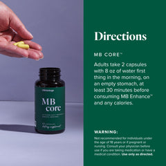 LifeVantage MindBody GLP-1 System label view emphasizing transparency and usage guidelines.