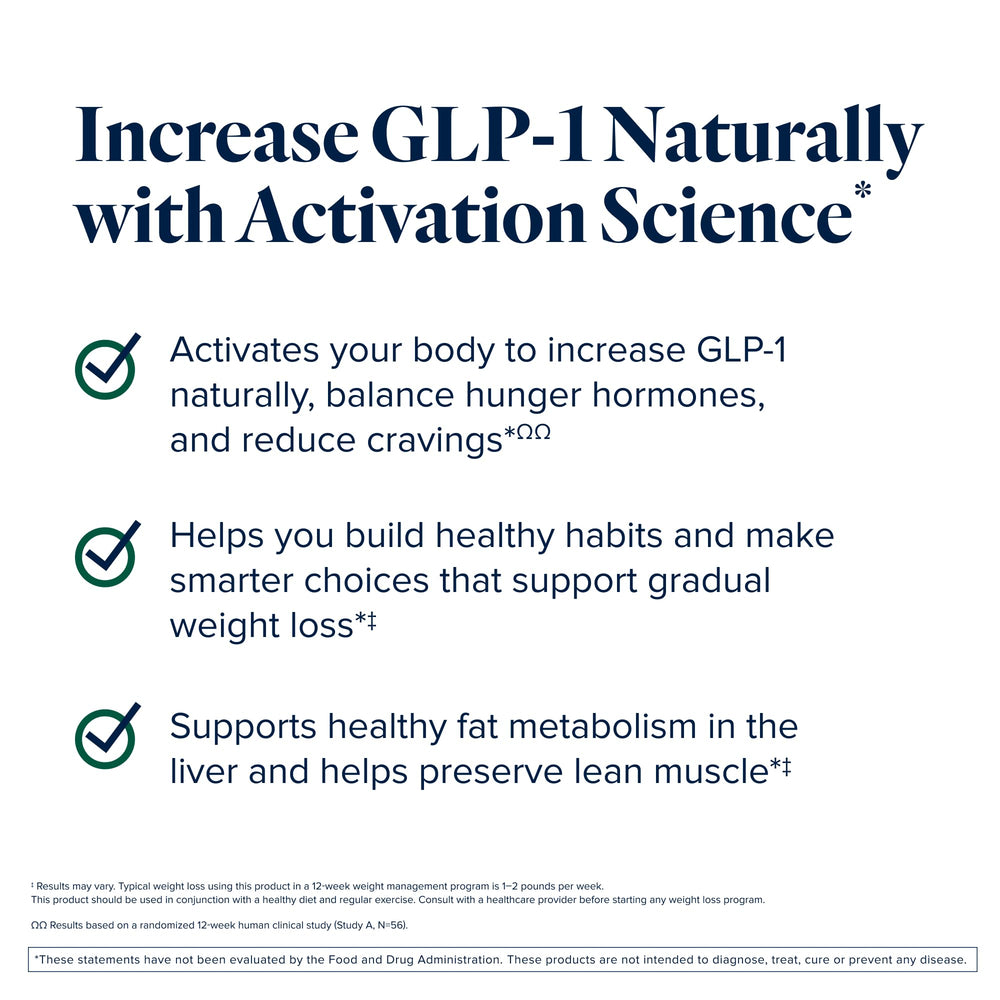 LifeVantage MindBody GLP-1 System two-step blend ready for daily use.