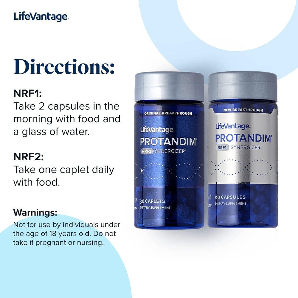 LifeVantage Protandim packaging seal verifying purity and potency