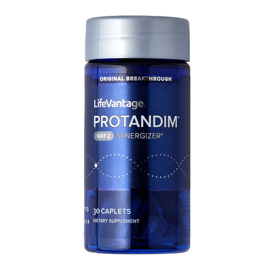 LifeVantage Protandim Nrf2 Synergizer bottle with capsules promotes cellular health