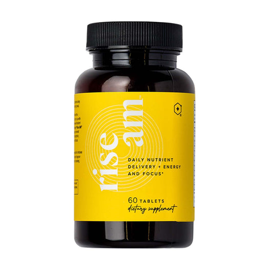 LifeVantage Rise AM vanilla-coated tablets support daily energy and focus.