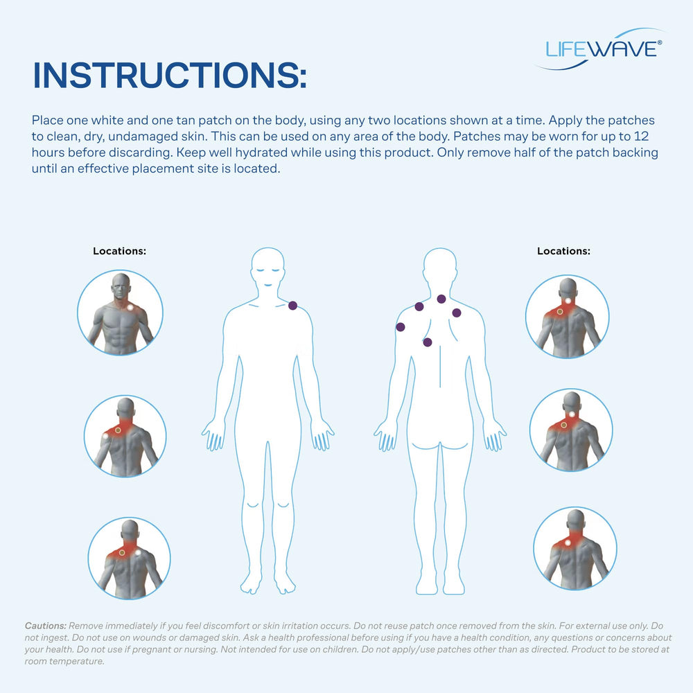 LifeWave IceWave patches in everyday activity demonstrating non-drug options.