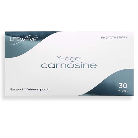 LifeWave Y-Age Carnosine patches pack promotes easy daily use for active wellness.