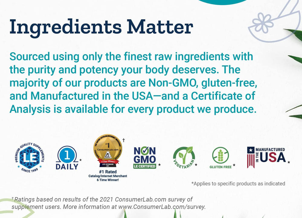 Daily use shot of Life Extension BioActive Folate & B12 capsules
