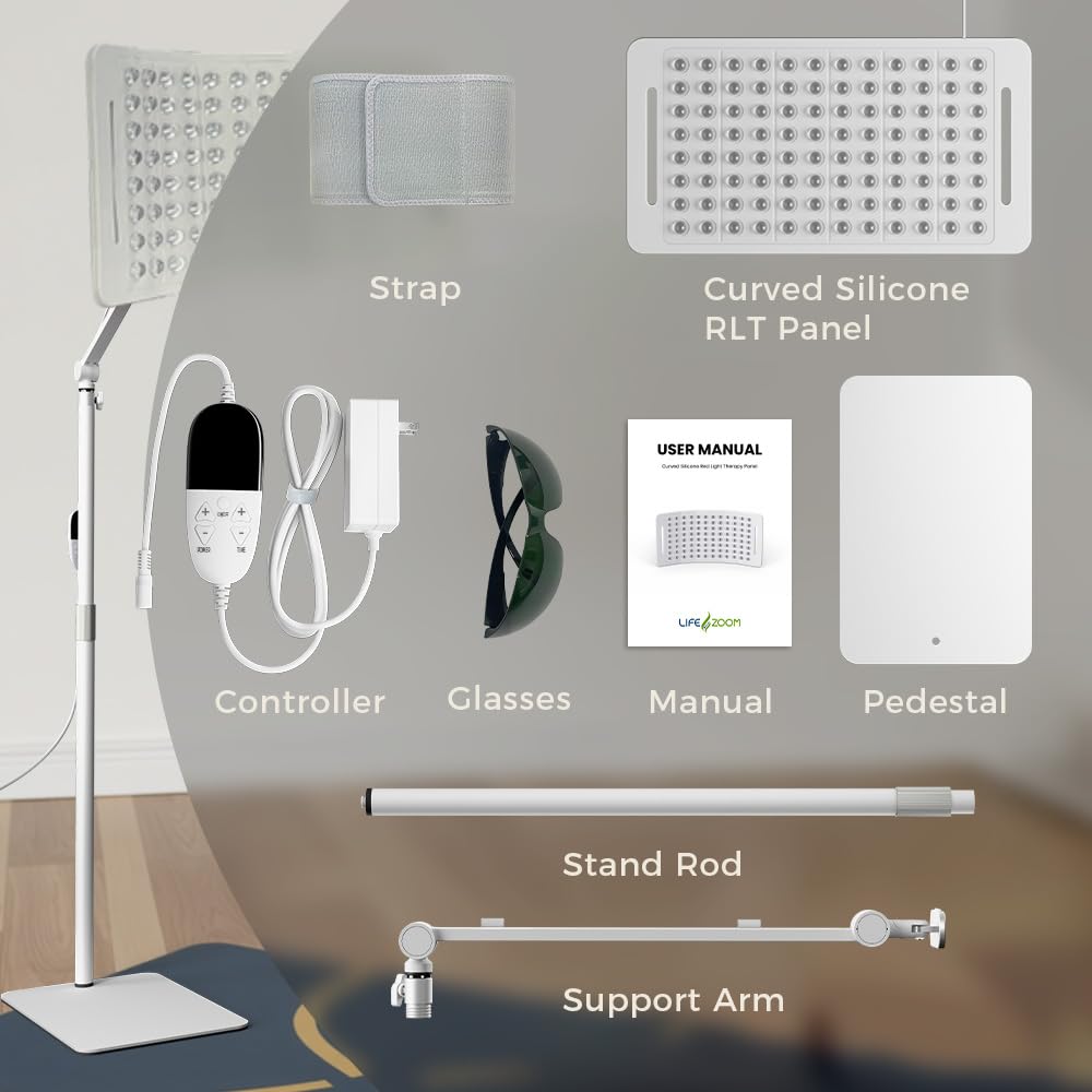 LifeZoom long power cord with silicone clip for flexible placement