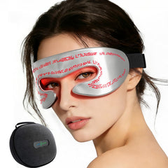 LifeZoom red light eye mask front view shows dense LED array for targeted eye area care.