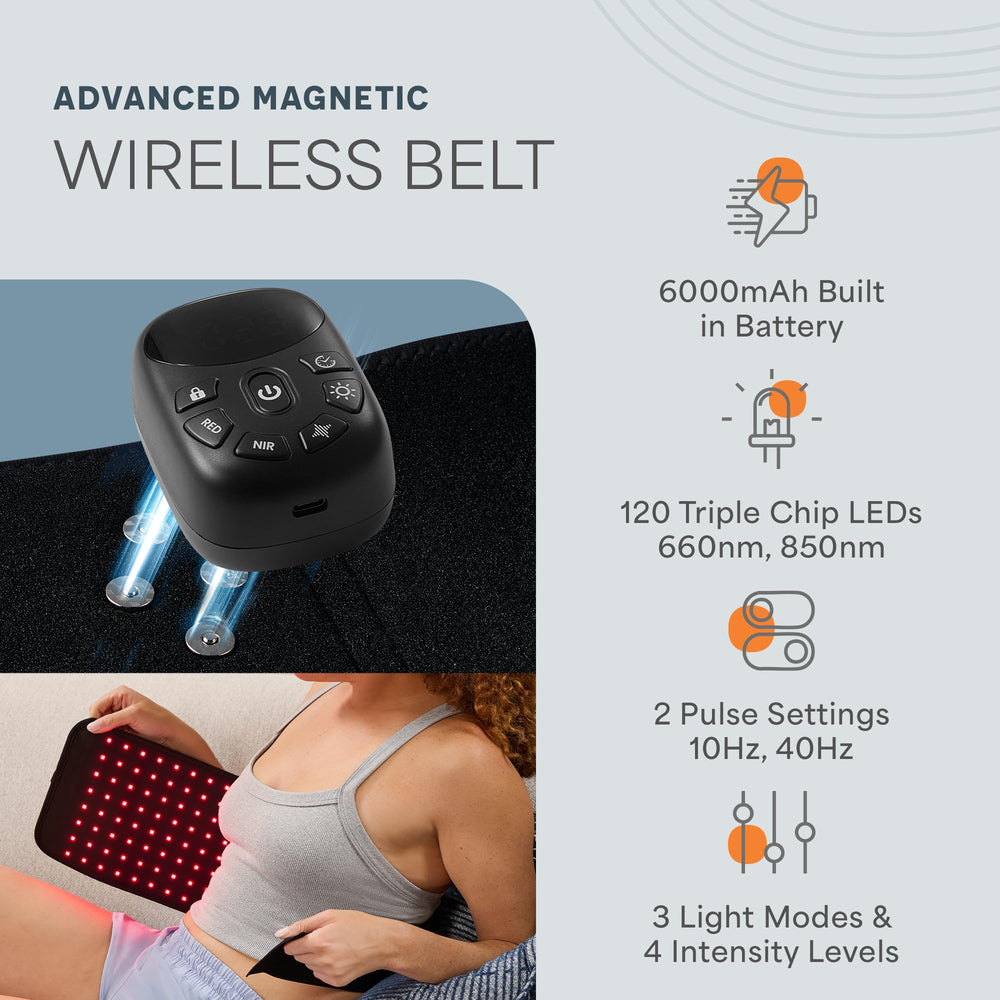 LifePro red light therapy belt knee coverage for focused sessions