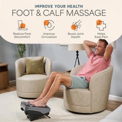 LifePro VibraFlow massager calms calf tension for better comfort