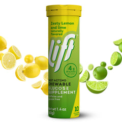 Lift glucose suitable for children over five and vegetarians.