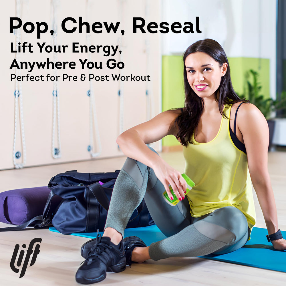 Travel-friendly Lift Glucose packaging ready for sports and days