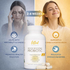 Lifted Naturals 30B CFU capsules—potent gut and mood support.