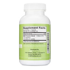 Lifted Naturals vegan probiotic capsule detail for clean nutrition