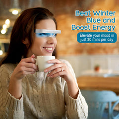 Light Therapy Glasses on the go, travel-ready daylight solution