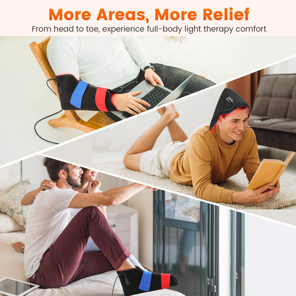 LIGHTIUM foot wrap timer control for safe, timed sessions