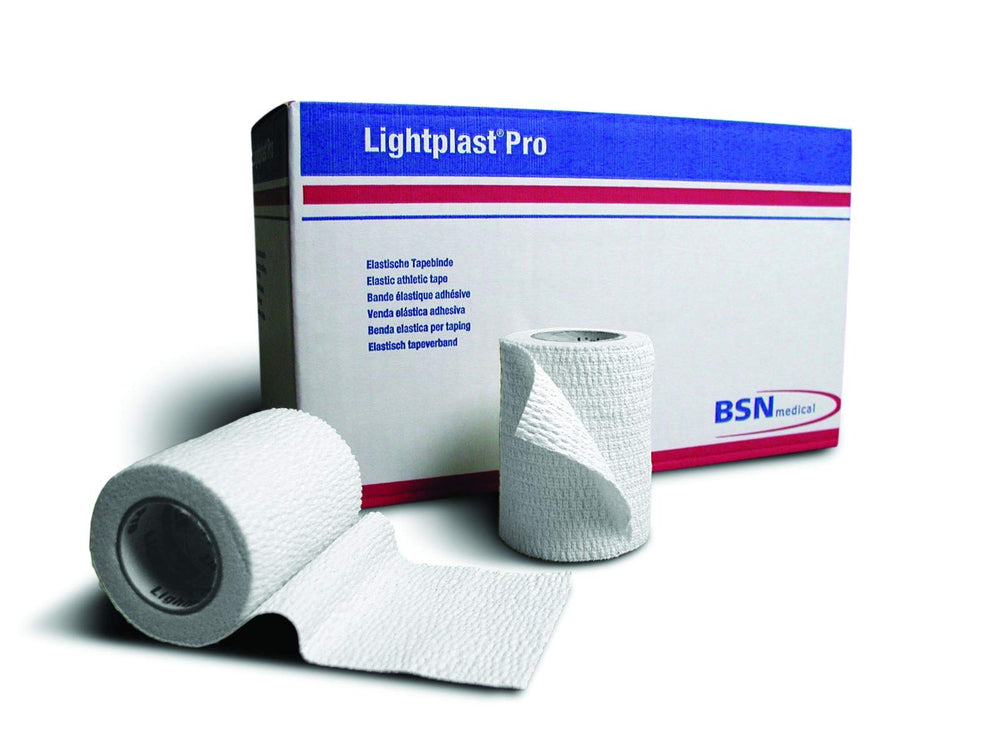 Lightplast Pro tearable adhesive bandage provides breathable, light support for all-purpose taping.