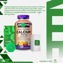 LightSpring Calcium Gummies being poured for easy on-the-go dosing.