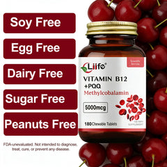 LIIFE Methylcobalamin PQQ box and tablets on desk illustrate daily use.