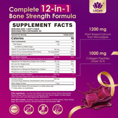 Creamy texture of a LILICARE chew supports easy daily calcium intake.