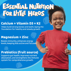 Banana-derived prebiotics shown near gummies for gut wellness.