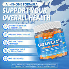 LILICARE Cod Liver Oil Gummies high EPA and DHA content