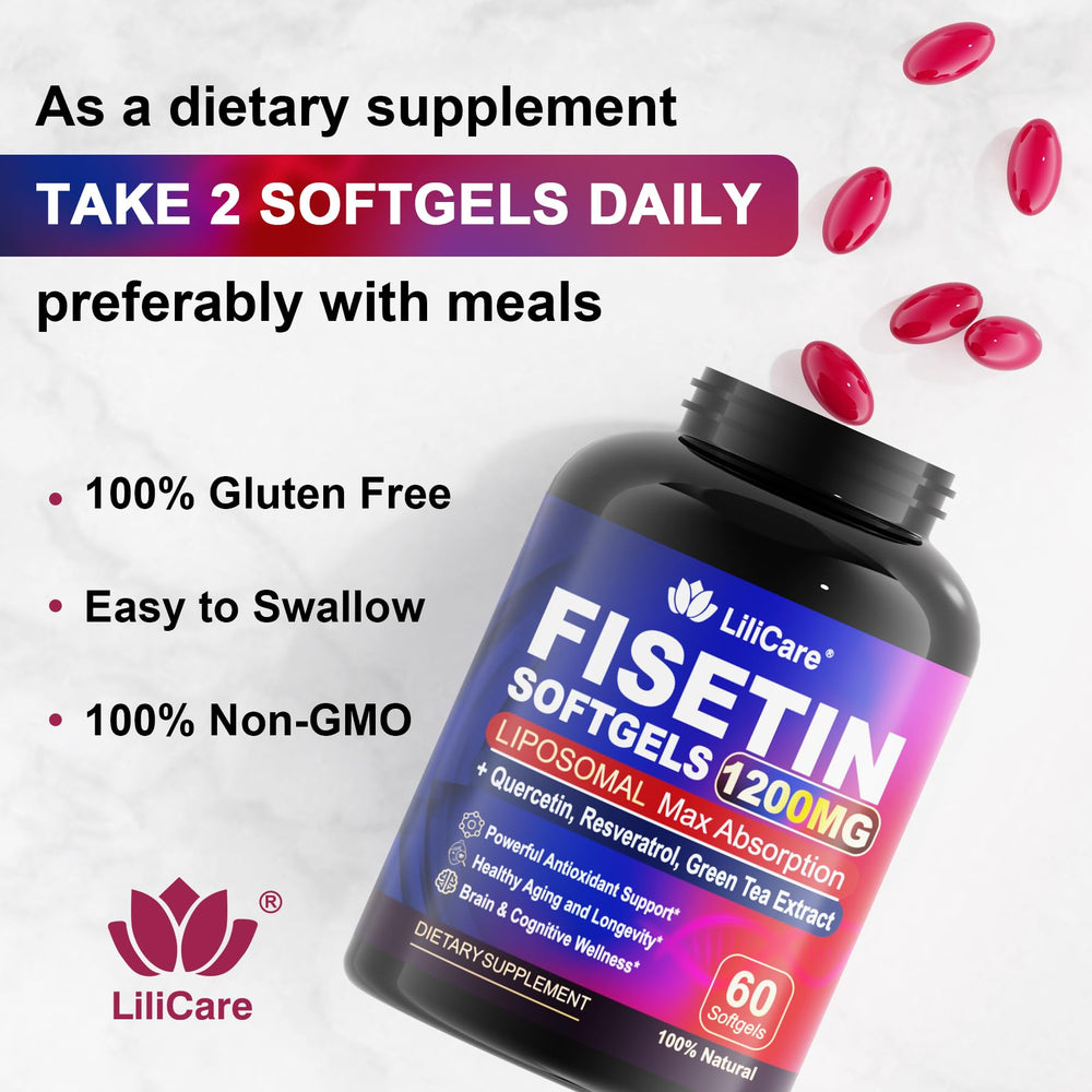 LILICARE Fisetin daily use routine image shows simple wellness integration.