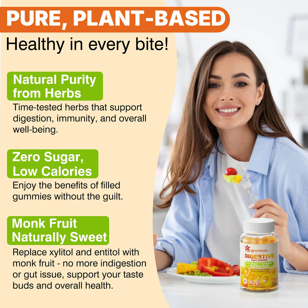 LILICARE Ginger Chews ingredients label showing turmeric, garlic, and quercetin
