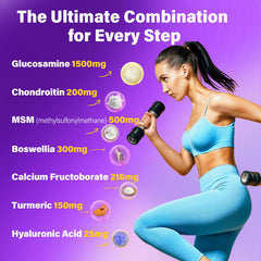 Front packaging of LILICARE Glucosamine Chondroitin Gummies