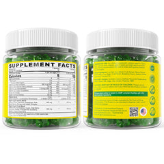 LILICARE gummies-ingredients info close-up with transparent nutrition details.