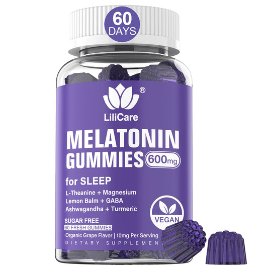 LILICARE Melatonin Gummies bottle for a soothing nightly routine