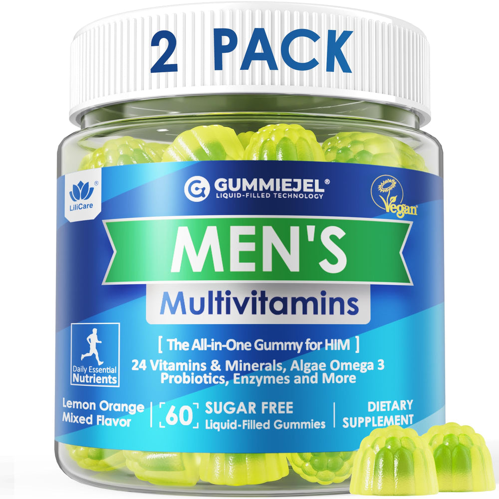 LILICARE men's multivitamins gummies bottle-front showing daily nutrient support