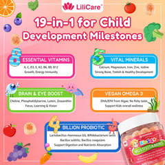 LILICARE Methylated Vitamins B6/Folate/B12 provide easy absorption for active children.