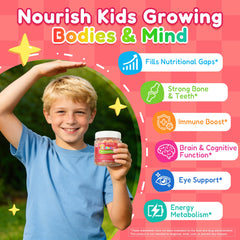 LILICARE Omega-3 Algal Oil supports healthy brain function and eye development for kids.