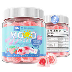 LILICARE sugar-free Ashwagandha mood gummies in a jar for calm support