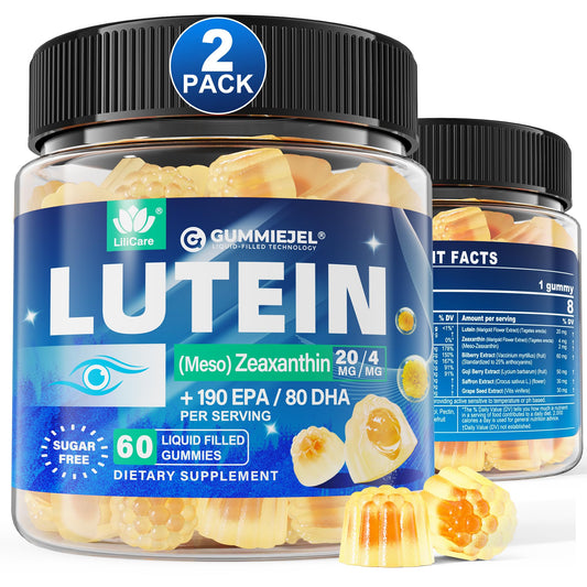 LILICARE sugar-free lutein-zeaxanthin gummies for eye health and blue light defense