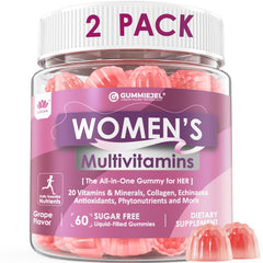 LILICARE Women's Multivitamin Gummies bottle front view supports daily energy and beauty