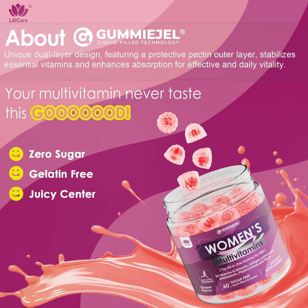 LILICARE gummy bottle on a morning desk supports daily routine adherence