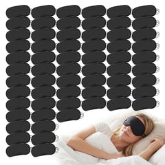Lilingsty bulk sleep masks with elastic straps and a nose bridge for secure travel light blocking.
